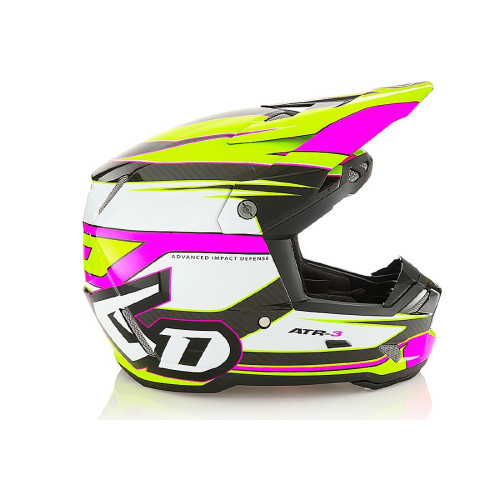 6D ATR-3 Hyper Gloss Hjälm, M Rosa