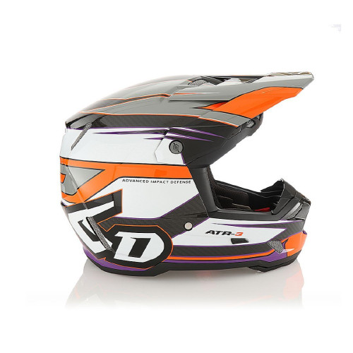 6D ATR-3 Hyper Gloss Hjälm, L Orange