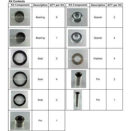 Länkagesats YZ250F 09, 14-, 450F 09-, WR250F 15-