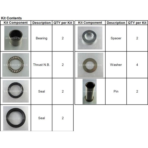 Svinglager RMZ250 07-, 450 05-, DRZ400 00-, RM125/250 96-