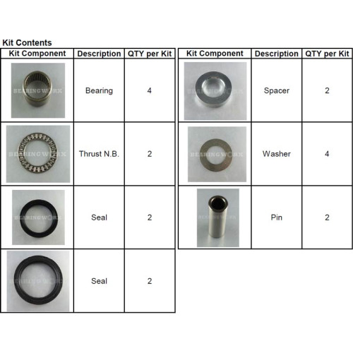 Svinglager YZ250F 14-, YZ450 10-, WR250F 15-, WRF450F 16-