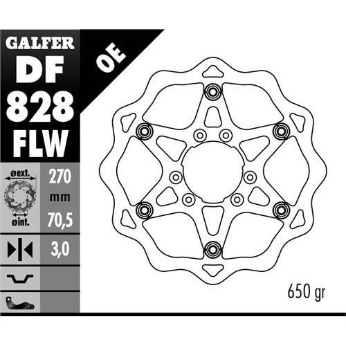 Galfer Wave framskiva flytande 270mm - TM 00-