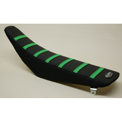 Ribbed Cover Standard + High, Black/Green,  KX450F 19-24, KX250 21-24