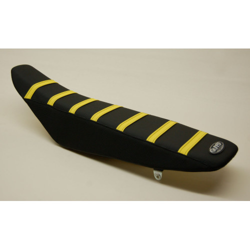 Ribbed Cover Velcro Std, Black/Yellow,  RMZ250/450 18-/19-24