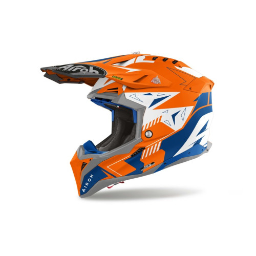 Airoh Hjälm Aviator 3 Spin Orange Fluo Matt L