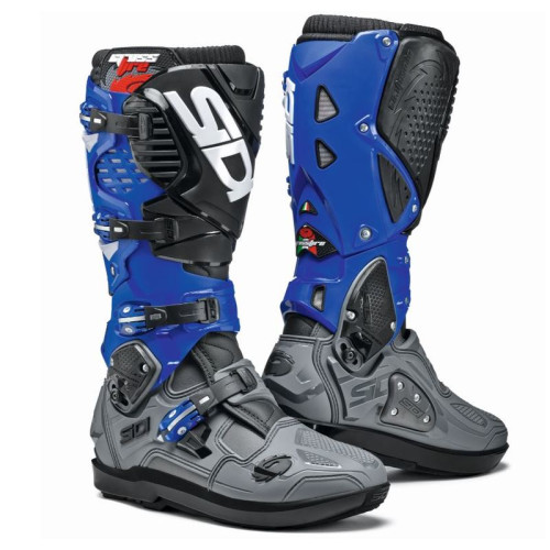 SIDI Crossfire 3 SRS MX Stövel Grå/Blå/Svart 42