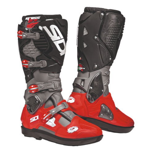 SIDI Crossfire 3 SRS MX Stövel Grå/Röd/Svart 41