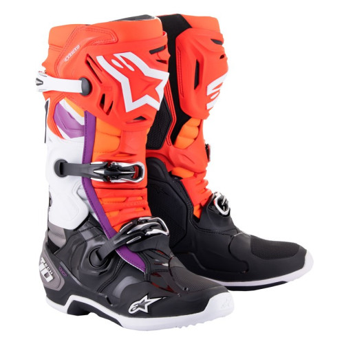 Alpinestars Stövel Tech 10 Svart/Röd Fluo/Orange 42 (8)