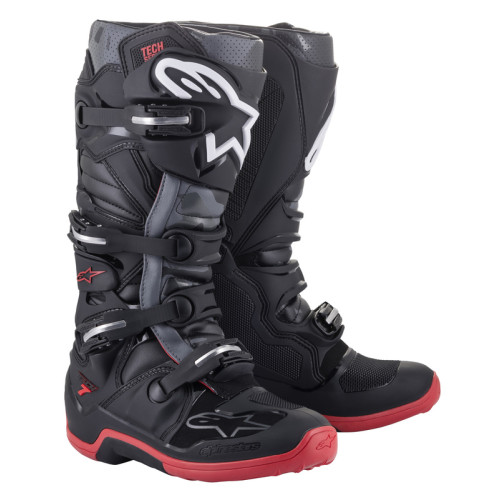 Alpinestars Stövel Tech 7 Svart/Grå/Röd 47 (12)