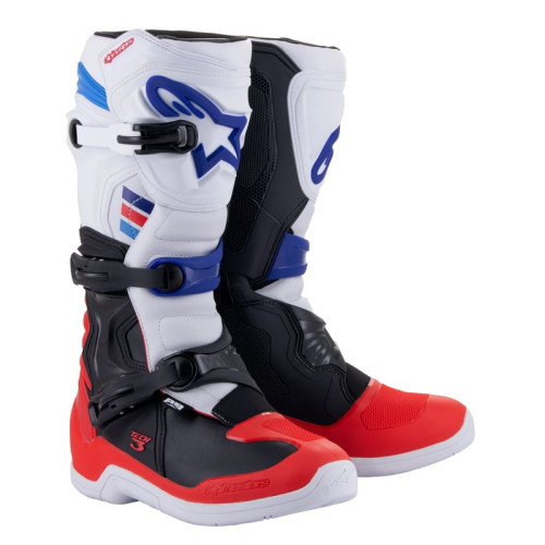 Alpinestars Stövel Tech 3 Vit/Röd/Blå 42