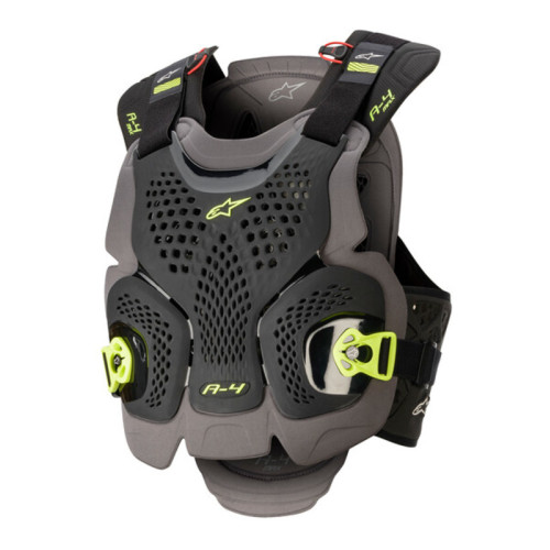 Alpinestars Skyddsväst A-4 Max Svart/Gul Fluo XS/S