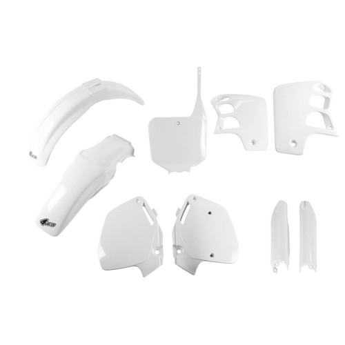 UFO Plastkit med Gaffelbensskydd Honda white