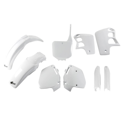 UFO Plastkit med Gaffelbensskydd Honda white