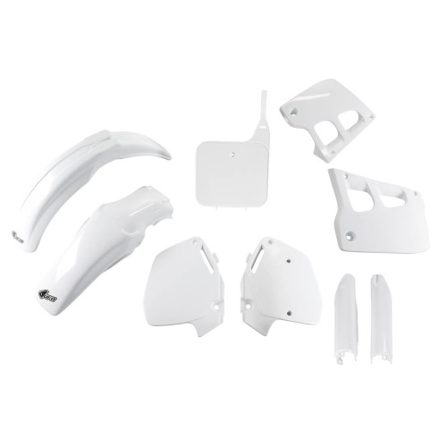 UFO Plastkit med Gaffelbensskydd Honda white