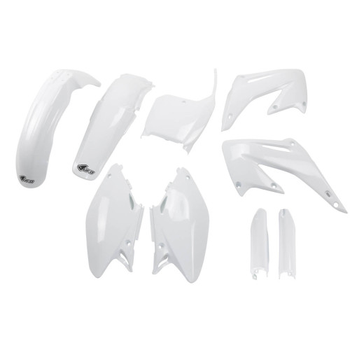 UFO Plastkit med Gaffelbensskydd Honda white