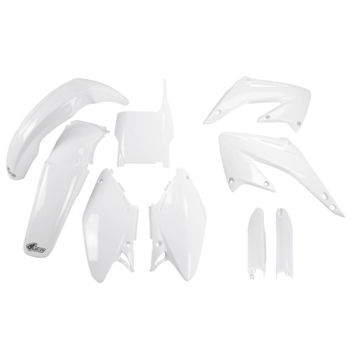 UFO Plastkit med Gaffelbensskydd Honda white