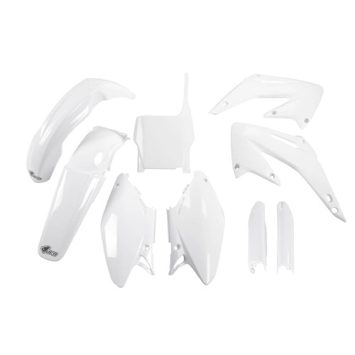 UFO Plastkit med Gaffelbensskydd Honda white