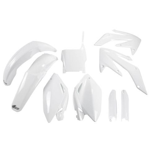 UFO Plastkit med Gaffelbensskydd Honda white