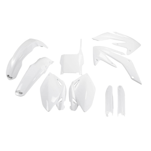 UFO Plastkit med Gaffelbensskydd Honda white