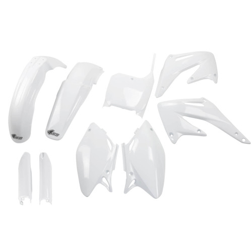 UFO Plastkit med Gaffelbensskydd Honda white