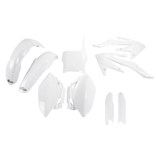 UFO Plastkit med Gaffelbensskydd Honda white