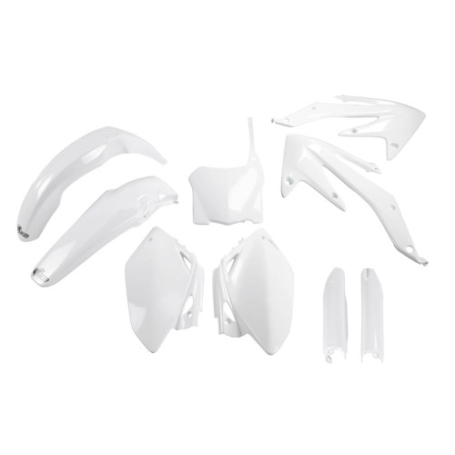 UFO Plastkit med Gaffelbensskydd Honda white