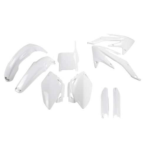 UFO Plastkit med Gaffelbensskydd Honda white