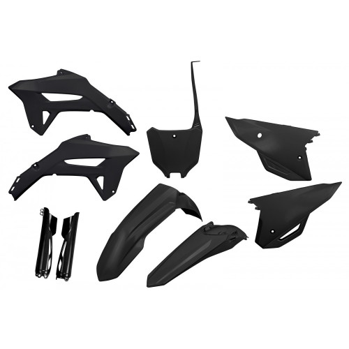 UFO Plastkit med Gaffelbensskydd Honda black