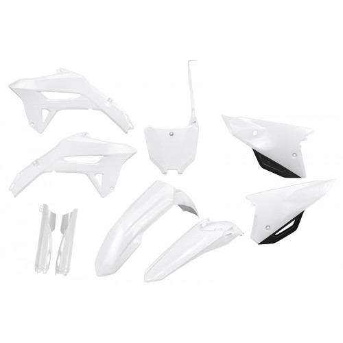 UFO Plastkit med Gaffelbensskydd Honda white