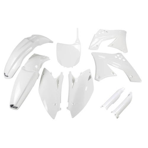 UFO Plastkit med Gaffelbensskydd Kawasaki white