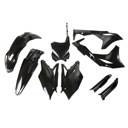 UFO Plastkit med Gaffelbensskydd Kawasaki black