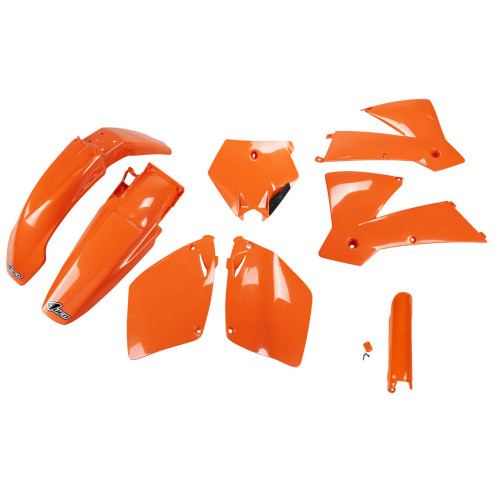 UFO Plastkit med Gaffelbensskydd Ktm orange