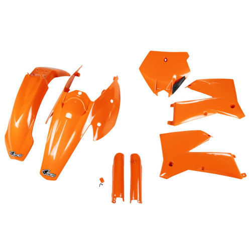 UFO Plastkit med Gaffelbensskydd Ktm orange