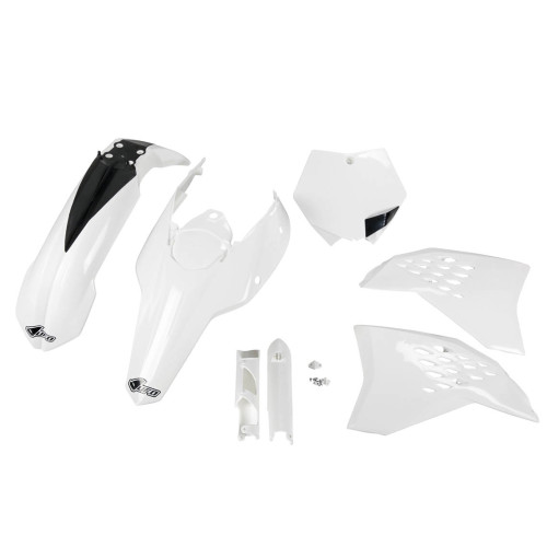 UFO Plastkit med Gaffelbensskydd Ktm white