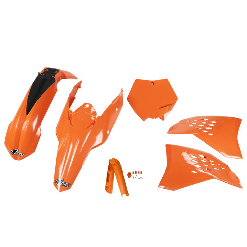 UFO Plastkit med Gaffelbensskydd Ktm orange