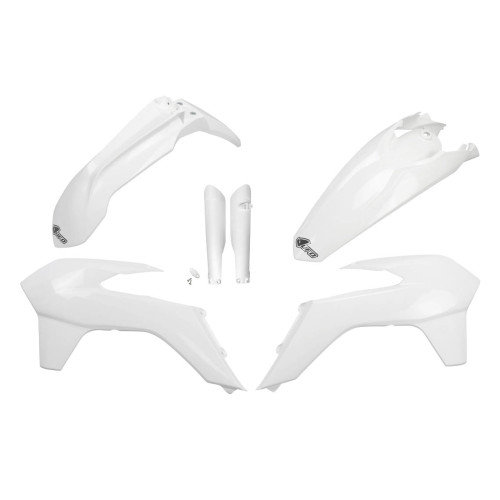 UFO Plastkit med Gaffelbensskydd Ktm white