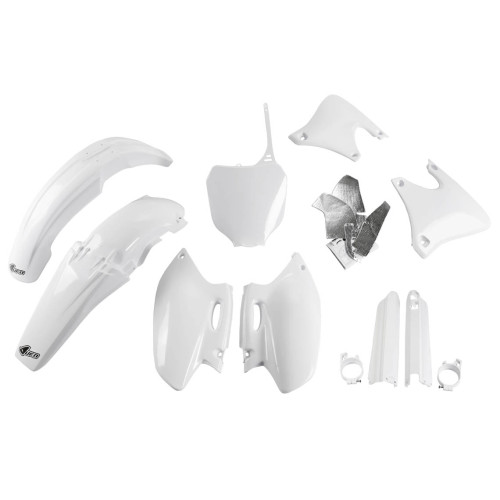 UFO Plastkit med Gaffelbensskydd Yamaha white