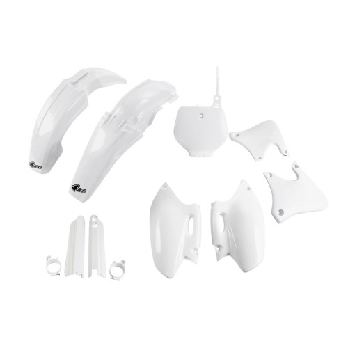 UFO Plastkit med Gaffelbensskydd Yamaha white