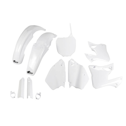 UFO Plastkit med Gaffelbensskydd Yamaha white