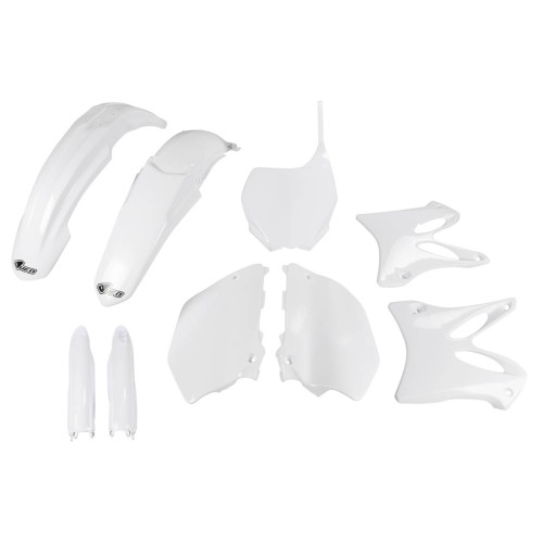 UFO Plastkit med Gaffelbensskydd Yamaha white