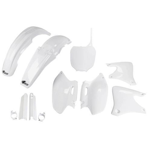 UFO Plastkit med Gaffelbensskydd Yamaha white