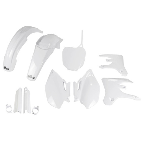 UFO Plastkit med Gaffelbensskydd Yamaha white