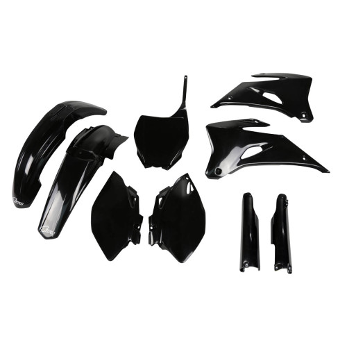 UFO Plastkit med Gaffelbensskydd Yamaha black