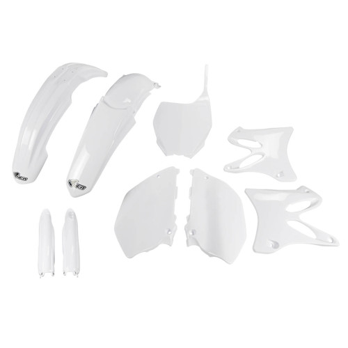 UFO Plastkit med Gaffelbensskydd Yamaha white