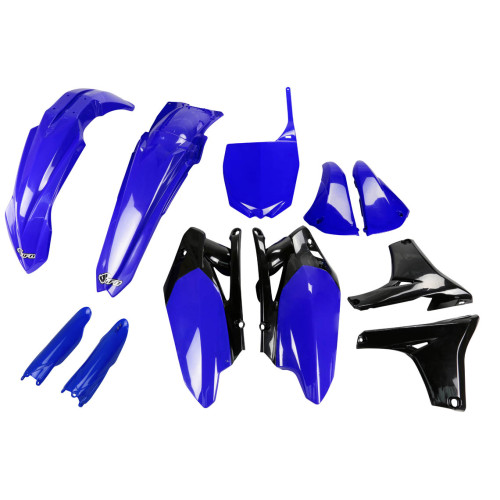 UFO Plastkit med Gaffelbensskydd Yamaha blue