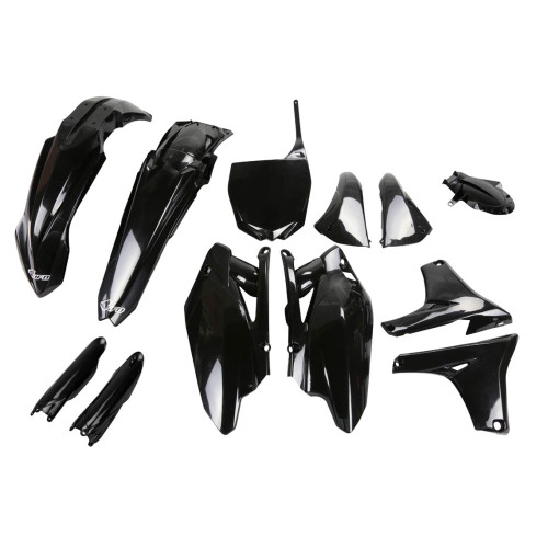 UFO Plastkit med Gaffelbensskydd Yamaha black