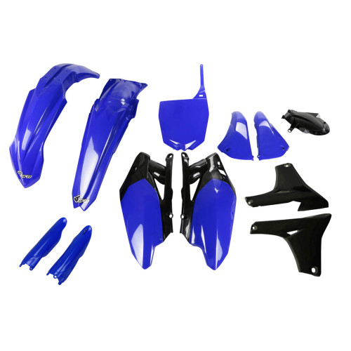 UFO Plastkit med Gaffelbensskydd Yamaha blue