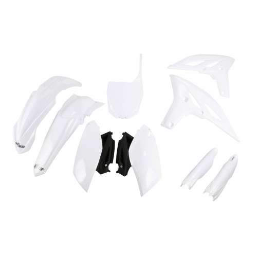 UFO Plastkit med Gaffelbensskydd Yamaha white