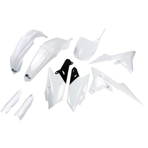 UFO Plastkit med Gaffelbensskydd Yamaha white