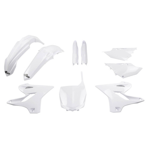 UFO Plastkit med Gaffelbensskydd Yamaha white